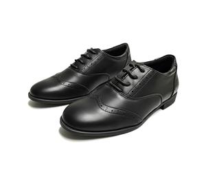 A2Z Classic Oxford Brogue Lace Up School Office Shoes Formal UK 1-7 Black