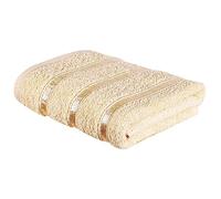 A2Z Cotton Hand Towel Soft Absorbent Bathroom Classic Cream 51 x 81 cm | Dense Loop Weave Provides Gentle Drying With Neat Banded Detailing Suitable For Daily Washing Guest Rooms Gym Travel Families