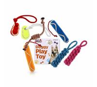 A2Z Doggy Play Toy Rope Assorted Designs Interactive Chew Fetch Toy