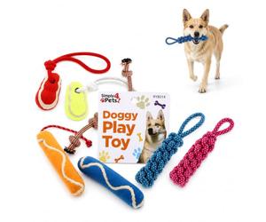 A2Z Doggy Play Toy Rope Assorted Designs Interactive Chew Fetch Toy