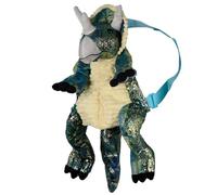 A2Z Girls Boys Teens Triceratops School Backpack Adjustable Shoulder Straps With Carrying Loop Back to School Rucksack PE Kit Lightweight Comfortable Travel Amazing Animal Bags For Childrens