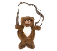 A2Z Girls Teens Ladies Crossbody Bag Blocking Mobile Phone Purse Fluffy Plush 3D Animal Bear Stuffed Shoulder Bag Small Cute Messenger Bag
