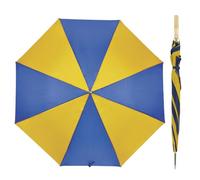 A2Z Golf Umbrella Windproof Canopy Super Deluxe Auto Open Wooden Handle Sun Protected Stormproof Wind Resistant Outdoor Sports Travel Portable Shade Storm Stick Assorted Colour 45inch Large Brolly