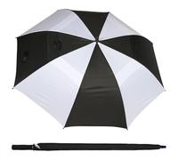 A2Z Golf Umbrella Windproof Large Double Canopy Black & White Heavy Duty Automatic Open Waterproof Sun UV Protection Strong Wind-Resistant Frame Easy Grip Handle Brolly Ideal for Golf Outdoor & Sports