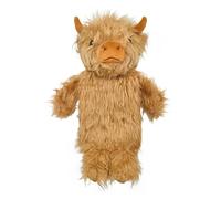 A2Z Highland Cow Hot Water Bottle 750ml 3D Animal Face Plush Cover Soft Cosy Furry Design Natural Rubber Bottle Heat Therapy Neck Back Pain Relief Bedtime Relax Gift Idea for Adults & Kids