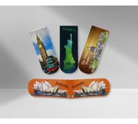 A2Z Hologram Magnetic Book Tabs 20 Pack World Landmark Page Markers
