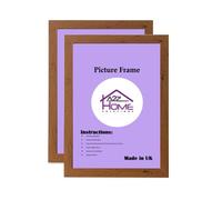 A2Z Home Solutions® A4 Photo Frames Set of 3 (21 x 29.7cm) A4 Walnut Picture Frame Portrait & Horizontal Wall Hanging A4 Photo Frame Styrene Wall Mount Picture Frame Living room Gallery