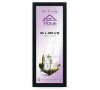 A2Z Home Solutions® Black 100x35 cm Panoramic Frame A1 A2 A3 A4 A5 A6 Square Wall Mounted Long Poster Picture Landscapes HD Clear Display 30mm Multi Photo Frames Home Office School Use