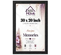 A2Z Home Solutions® Black 30x20'' Poster Frame A1 A2 A3 A4 A5 A6 Panoramic Square Wall Mounted Large Picture Canvas HD Clear Display 30mm Multi Photo Frames Home Office School Use
