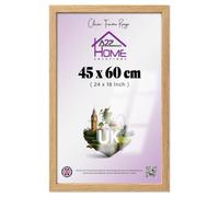 A2Z Home Solutions - Elegant Medium Rectangle (45 X 60 CM) Poster And Picture | Solid Engineered Wood Finish 24 X 18 Inch Oak Frame For Living Room Wall Gallery Display And Photo Collage Showcase