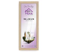 A2Z Home Solutions® Extra Large 36x12'' Panoramic Photo Frame Shatter Resistant Plexiglass - Horizontal & Vertical Formats Wall Mount Living Room Home Office Prints Long Photographs Display (Oak)
