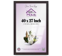 A2Z Home Solutions® Extra Large Poster Frame Mahogany 27 x 40 Inch Frame Display 68.58x101.6cm Huge Maps Flags Landscapes Family Photos Prints Pictures With Clear HD Perspex Strong 30x15 MM Moulding