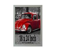 A2Z Home Solutions® Extra Large Poster Frame Silver 18 x 24 Inch Frame Display 45.72X60.96 cm Huge Maps Flags Landscapes family Photos Prints Pictures With Clear HD Perspex Strong 30x15 MM Moulding