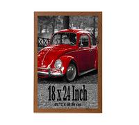 A2Z Home Solutions® Extra Large Poster Frame Walnut 18 x 24 Inch Frame Display 45.72X60.96 cm Huge Maps Flags Landscapes family Photos Prints Pictures With Clear HD Perspex Strong 30x15 MM Moulding