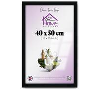 A2Z Home Solutions® Large Poster Frame 40x50 cm Wall Hanging Black Picture Frame With MDF Wood Backing Styrene Shatterproof Perspex Sheets Wall Mount Picture Frames