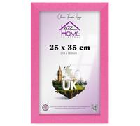 A2Z Home Solutions® Large Wall Picture Frame Stunning Look Quality Backing Landscape & Portrait Display Photo Frame For Wall Poster Canvas Painting Certificate Art Gallery (35x25 cm, Pink)