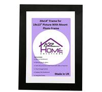 A2Z Home Solutions® Large Wall Picture Frames 20x14 Frame for 19x13 Picture Landscape & Portrait Panoramic Frame For Wall Posters Photos Canvas Paintings Art Gallery (Black)
