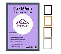 A2Z Home Solutions® Large Wall Picture Frames 45 x 60cm Frame Landscape & Portrait Panoramic Frame For Wall Posters Photos Canvas Paintings Art Gallery (Dark Grey)