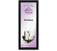 A2Z Home Solutions Panoramic Black 40x80 cm Solid MDF Flat Poster Frame - Premium Textures with HD Perspex, Metal Clips Ideal for Home, Office, Gallery, or Studio Display -(Black)
