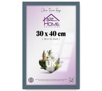 A2Z Home Solutions® Photo Poster Display Wall Hanging Dark Grey Frame 40 x 30 cm For Print Picture With Clear Perspex 30x15mm Moulding Mounting Hooks MDF backboard