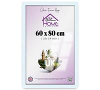 A2Z Home Solutions® Photo Poster Display Wall Hanging White Frame 80 x 60 cm For Print Picture With Clear Perspex 30x15mm Moulding Mounting Hooks MDF backboard