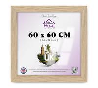 A2Z Home Solutions - Sophisticated 60 X 60 CM Poster Frame | Clear Acrylic Front For Sharp Display Of Paintings And Photos - Versatile Mounting Options For Any Room 24 X 24 Inch Oak