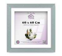 A2Z Home Solutions® Square Photo Frames 60x60cm Frame With Mount Picture Display Size 50x50cm For Wall Hanging Photos Canvas Pictures Home Office Décor (Silver)