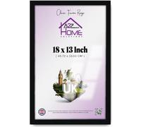 A2Z Home Solutions Stylish Ready-to-Hang MDF Poster Frame 18 x 13 Inch | Clear HD Perspex | Solid Hanging Clip | Shrink Wrapped | Enhance Any Interior Space: Home, Office, Studio & Beyond [Black]