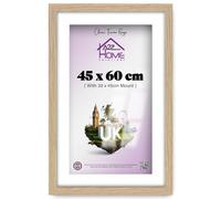 A2Z Home Solutions Timeless Elegance Medium Rectangle Poster Picture 45 X 60 Cm Solid Engineered Wood Finish With 45 X 30 Cm White Mount For Home And Office Decor 24 X 18 Inch Oak Display