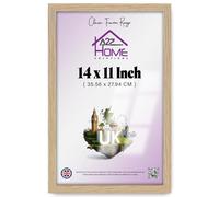 A2Z Home Solutions® Wall Floating Photo Frame Oak 11 x 14 Inch Frame Display 27.94 x 35.56 cm Wall Hanging Portrait Landscape With Clear HD Perspex Home Office Décor Gift