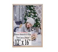 A2Z Home Solutions® Wall Floating Poster Frame Beech 12 x 16 Inch Frame Display 30.48 x 40.64 cm Wall Hanging Portrait Landscape With Clear HD Perspex Home Office Décor Gift