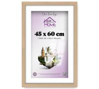 A2Z Home Solutions® Wall Poster Picture Frame With Mount to Hang Portrait or Landscape Art Gallery Beech Photo Frame With White Mount- 45x60cm Pic Size 30x45cm