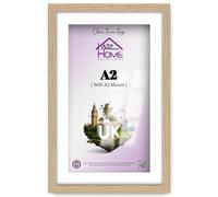 A2Z Home Solutions® Wall Poster Picture Frame With Mount to Hang Portrait or Landscape Art Gallery Oak Photo Frame With White Mount- A2 Pic Size A3