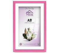 A2Z Home Solutions® Wall Poster Picture Frame With Mount to Hang Portrait or Landscape Art Gallery Pink Photo Frame With White Mount- A2 Pic Size A3