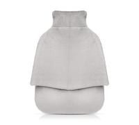 A2Z Hot Water Bottle 2 Litre with Super Soft Plush Grey Cover Feet Warmer for Cold Winter Nights, Pain Relief, Relaxation Heat Therapy & Comfort Large Capacity Rubber Bottle