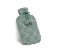 A2Z Hot Water Bottle 2L Heart Embossed - Hot Bottle AZ8040 Green