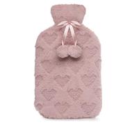 A2Z Hot Water Bottle 2L Heart Embossed - Hot Bottle AZ8040 Pink