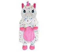 A2Z Hot Water Bottle 750ML Hot Water Bottle 3D Animal Plush Fleece Cover Rubber Hot Water Bag - Hot Bottle AZ8230 Unicorn