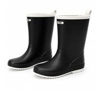 A2Z Kids Boys Waterproof PVC - Wellies Storm Step Black 1 UK