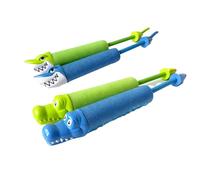 A2Z Kids Foam Water Blaster Toy Set Shark Dino Penguin Dolphin Designs Lightweight EPE Water Shooter for Garden - Water Blaster Shark/Dino 4 Pack