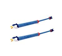 A2Z Kids Foam Water Blaster Toy Set Shark Dino Penguin Dolphin Designs Lightweight EPE Water Shooter for Garden - Water Blaster 2 Pack Penguin