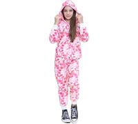 A2Z Kids Girls Fleece Onesie One Piece Hooded Girls Super - E.Soft 956 Tie Dye Lilac_13