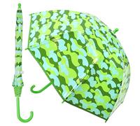 A2Z Kids Girls POE Dome Umbrella Ultra Windproof and Water Resistant Dome Brolly Kids Transparent School Umbrella 8 Panel Classic Compact Brolly Assorted Designs Outdoor Walking Stick Travel Umbrellas