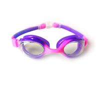 A2Z Kids Girls Swimming Goggles Purple Soft Silicone Seal Anti-Leak Clear Vision Adjustable Strap No Leaking Pool Beach Swim Goggles Waterproof for Children Age 3 Plus