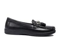 A2Z Kids Girls Womens PU Leather Penny Loafers Moccasins Tassel Flat - Loafer LDS AZ320794004 6 UK Black