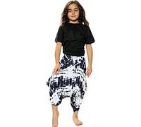 A2Z Kids Harem Trousers Ali Baba Style Tie Dye Casual Yoga - Harem Skirt Tie Dye Navy 11-12