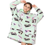 A2Z Kids Oversized Hoodie - Snuggle 928 Varsity Apple Green Short