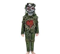 A2Z Kids Zombie Swamp Monster Halloween Costume with Mask | Creepy Green Horror Outfit for Trick or Treat and Parties