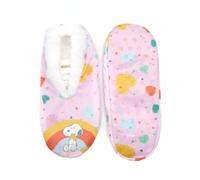 A2Z Ladies 1 Pair Officially Licensed Peanuts Snoopy Slipperette Socks Soft Plush - Slipperette Peanut 3855 Pink 4-8