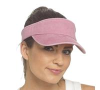 A2Z Ladies 100% Cotton Stonewashed Sun Visor Cap for Women Adjustable One Size Summer Sports Hat for Golf Tennis Running Holiday Travel Lilac Mist Classic Navy Dusty Rose